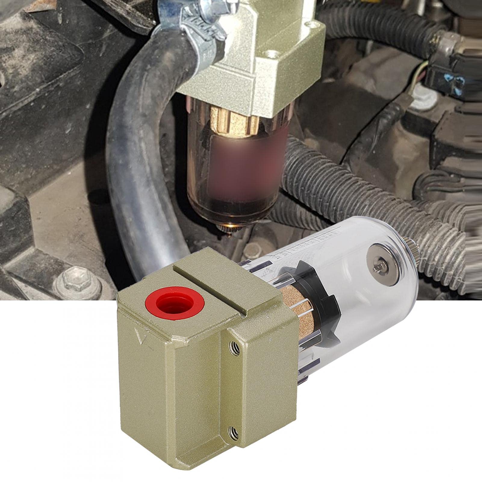 Qiilu Motorölabscheider Catch Can Luftfilter Universal Auto Auto Mondion Zubehör K4g106