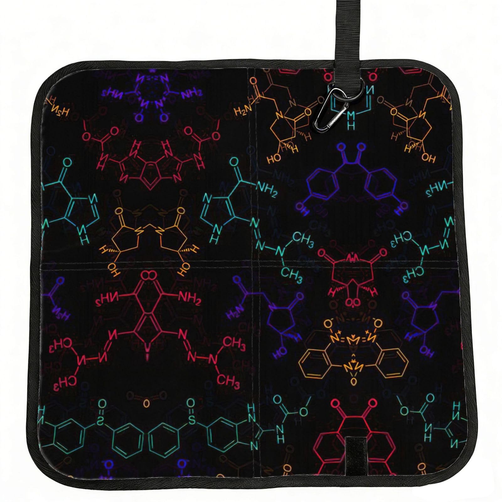 VCzsdff Color Formula Print Portable Seat Cushion Folding Bleacher Pad Compact Picnic Sitting Mat Polyester 40cm
