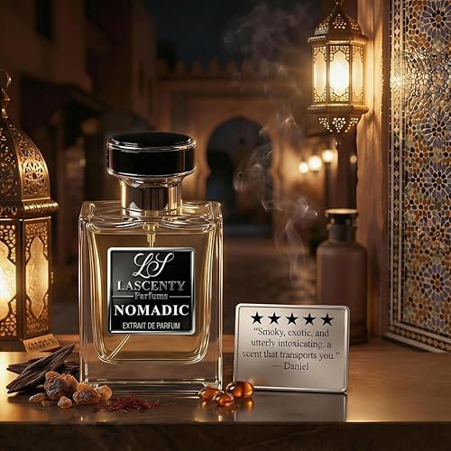 Miniatura 7 de NOMADIC  Inspirado en Ombre Nomade para hombres y mujeres (1.7 onzas  1.7 fl oz)  Extrait de Parfum  Aroma de rosa ámbar ahumado de larga duración