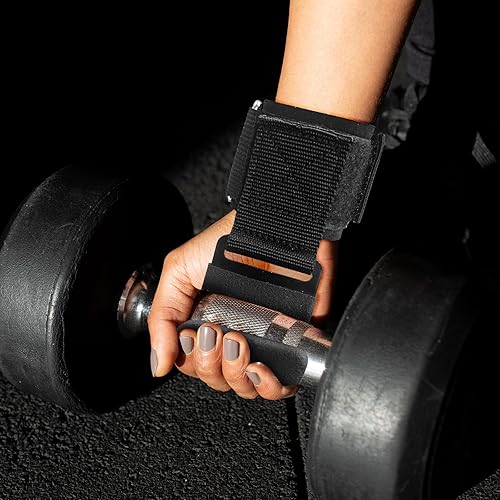 Miniatura 9 de RELIFE REBUILD YOUR LIFE Ganchos de elevación para hombres y mujeres (par), correas de dominadas, agarre de muñeca de levantamiento de pesas,