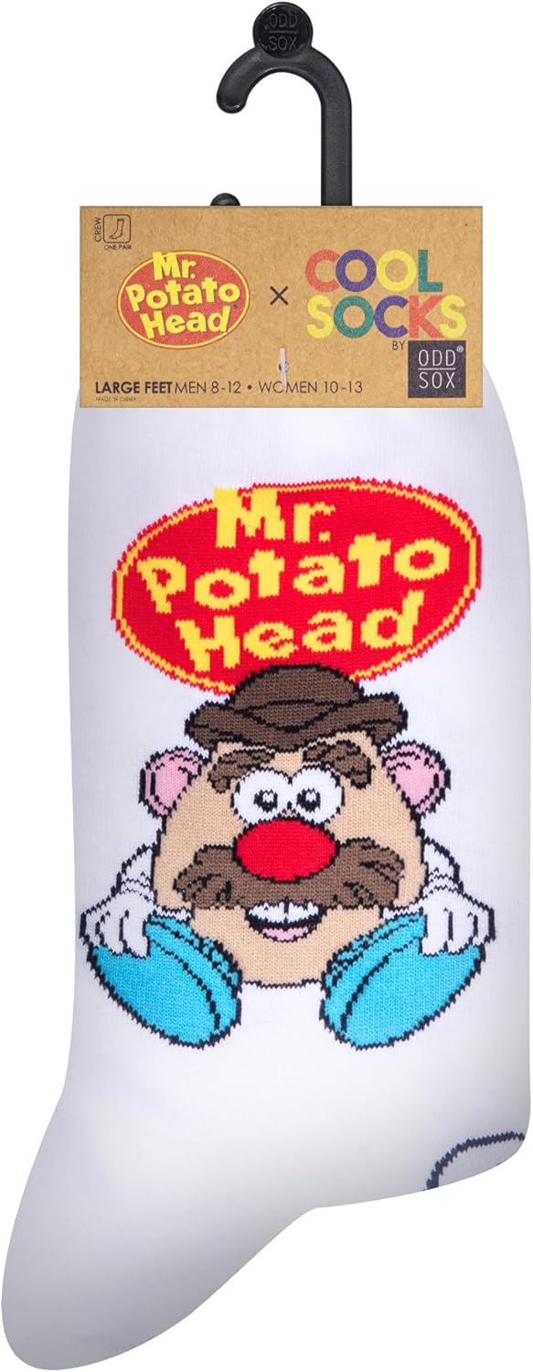 Cool Socks, Men's Funny Graphic Novelty Sock, Mr. Potato Head, Adult Large - Image 5