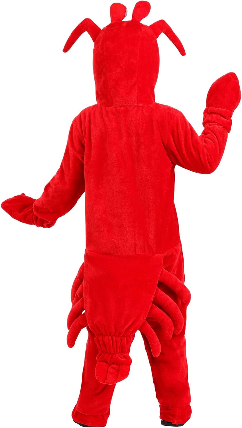 Toddler Rock Lobster Costume with Plush Bodysuit Headpiece Hand Covers and Foot Covers for Halloween Fun - Image 4
