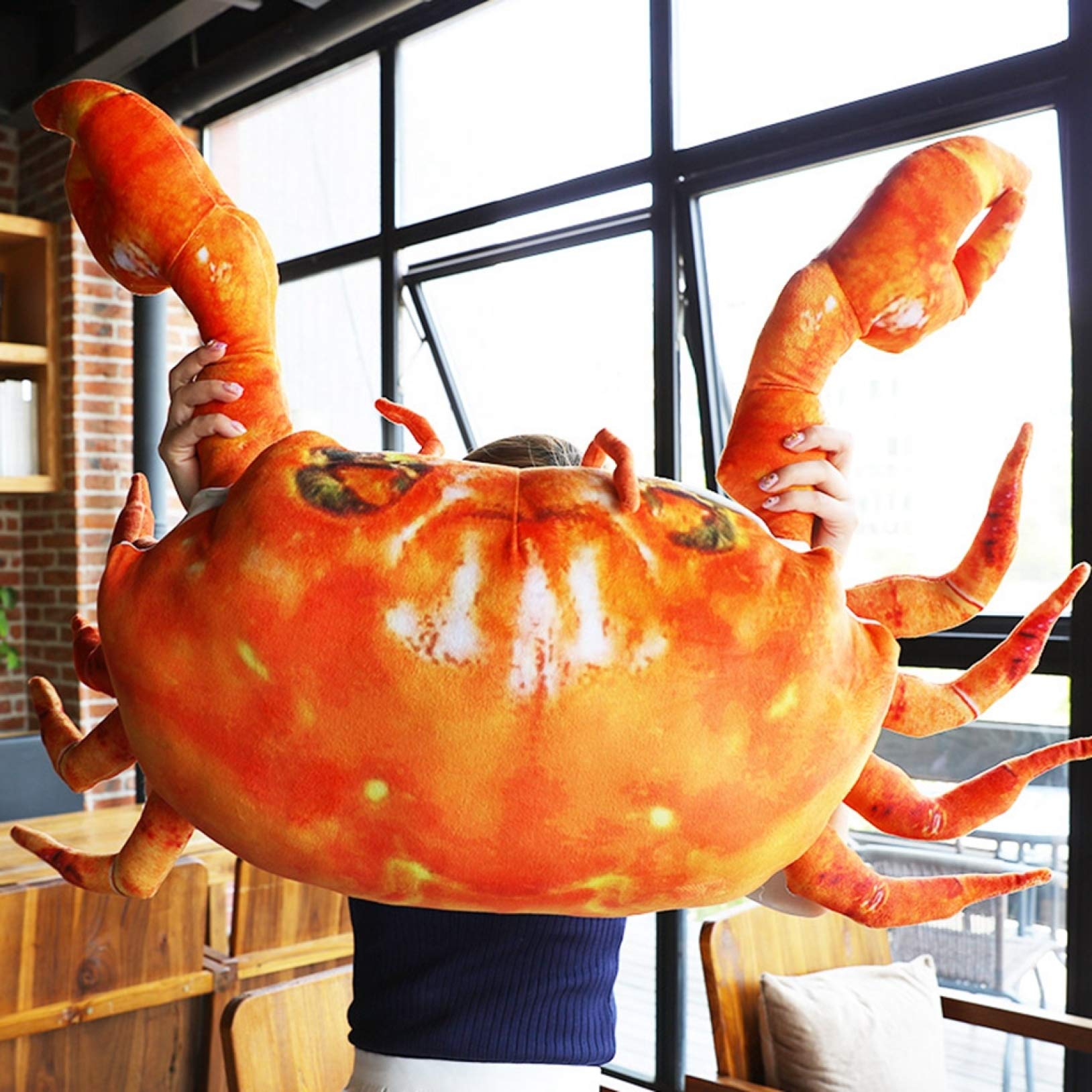 Amazon.co.jp: MJKQ9 ぬいぐるみ リアル カニ 蟹 可愛いカニ 58*60cm