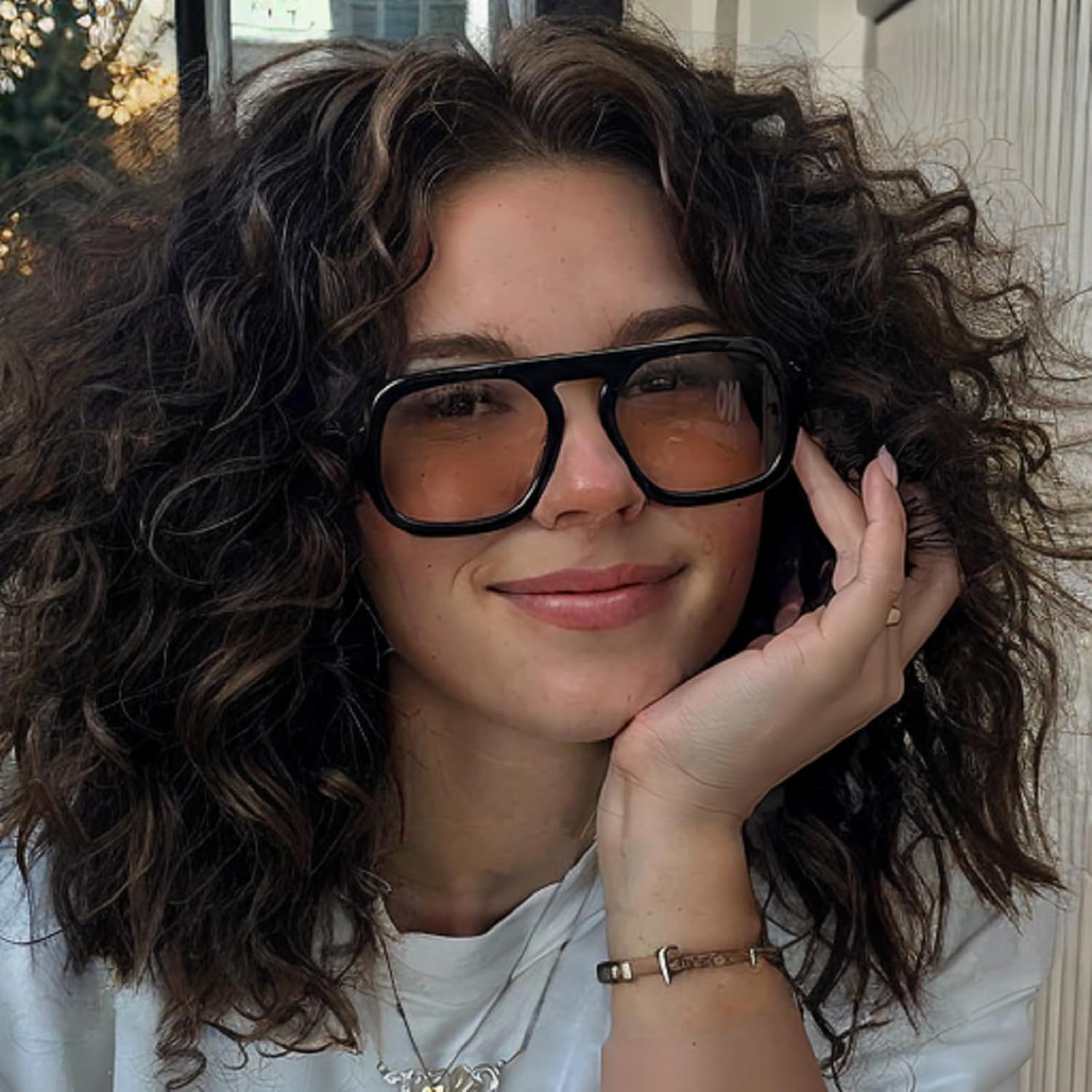 Retro Square Sunglasses Women Fashion Gradient Shades UV400 Men Punk Blue Green Sun Glasses N47 - Image 2