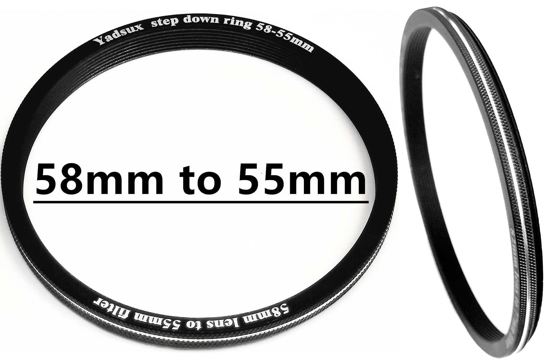 58mm to 55mm Step Down Ring Filter Adapter,72 Size Models