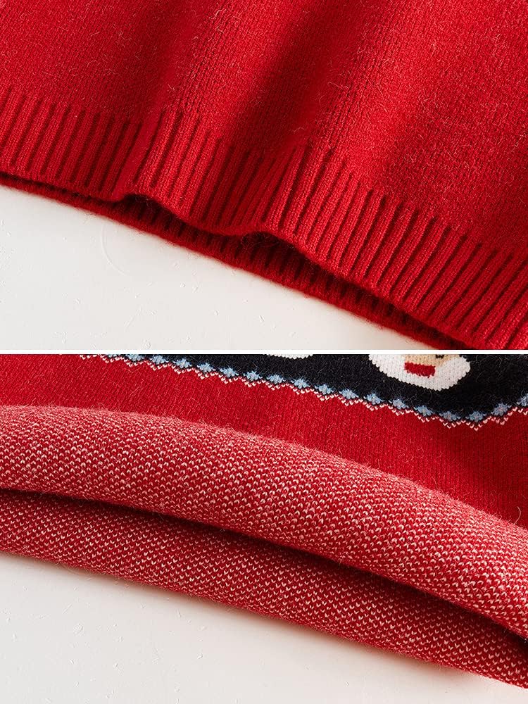 Girls Knit Pullover Sweater Warm Thick High Neck Long Sleeve Tops Outerwear