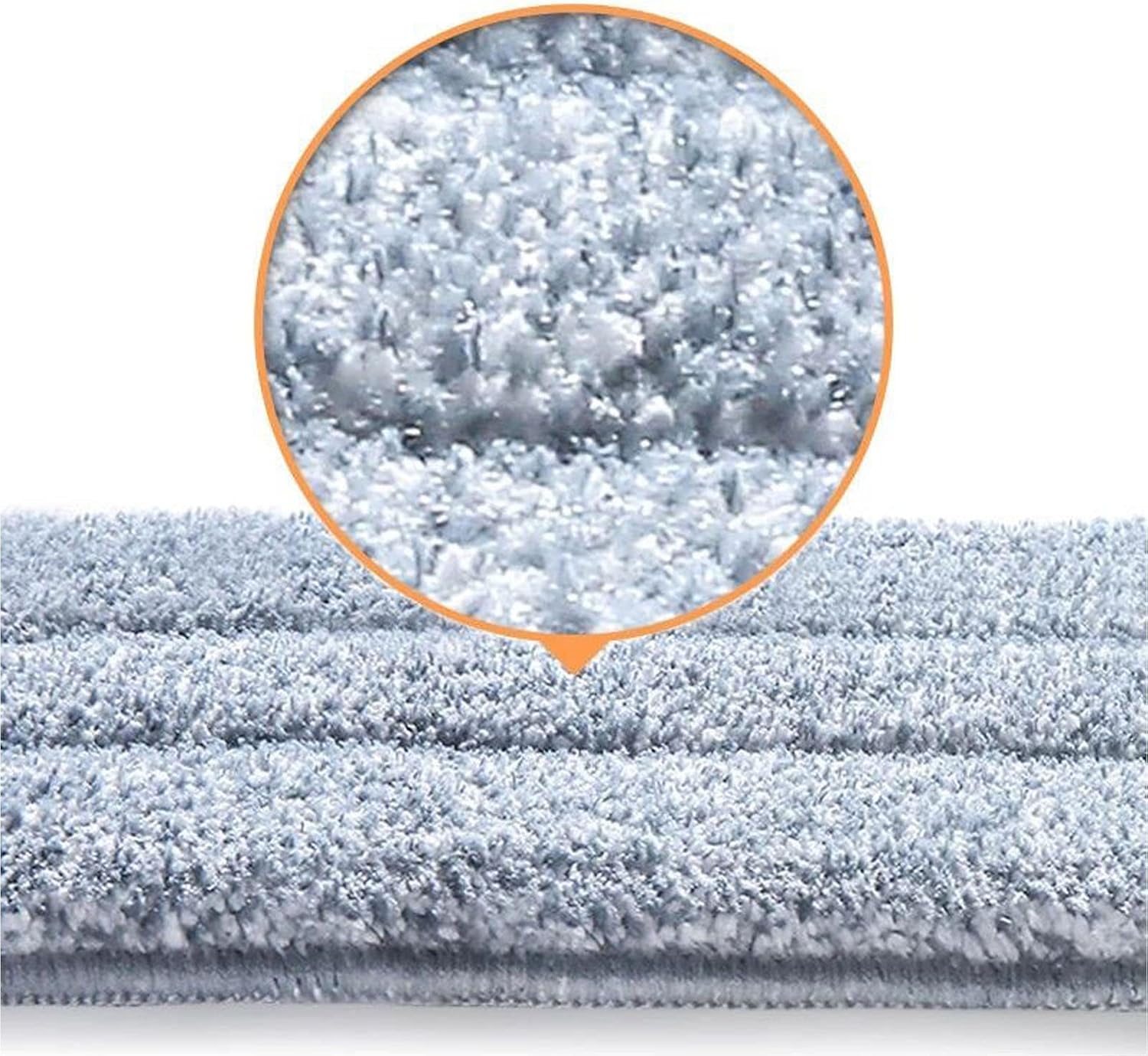 10 Pack 13 * 4.9" Generic Mop Pads Mop Head Refill Washable Wet/Dry Mops Flat Compatible with JOYMOOP Most 11-13" Hook and Loop (Velcro) Flat Mops.System Floor Care System (10 Pack 13 * 4.9")