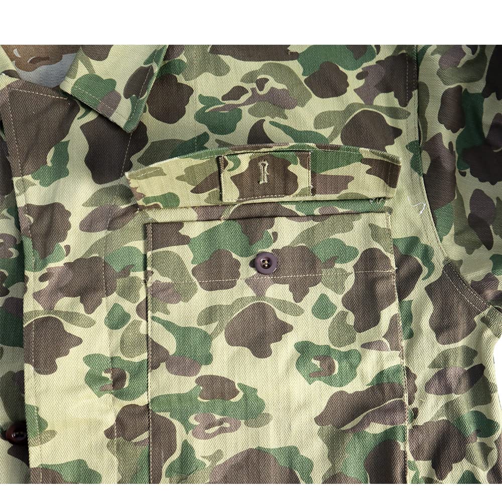 Pacific Camouflage Army HBT Veste de survêtement à chevrons rétro WW2 US