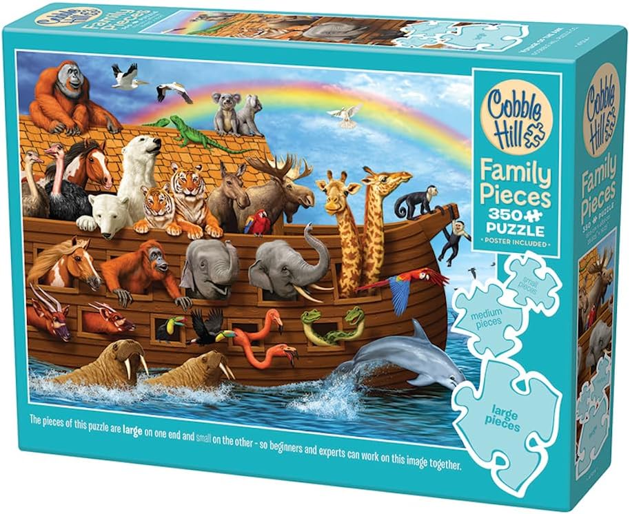 Cobble Hill Family Piece's 350 Puzzle - Voyage of The Ark - Sample Poster Included