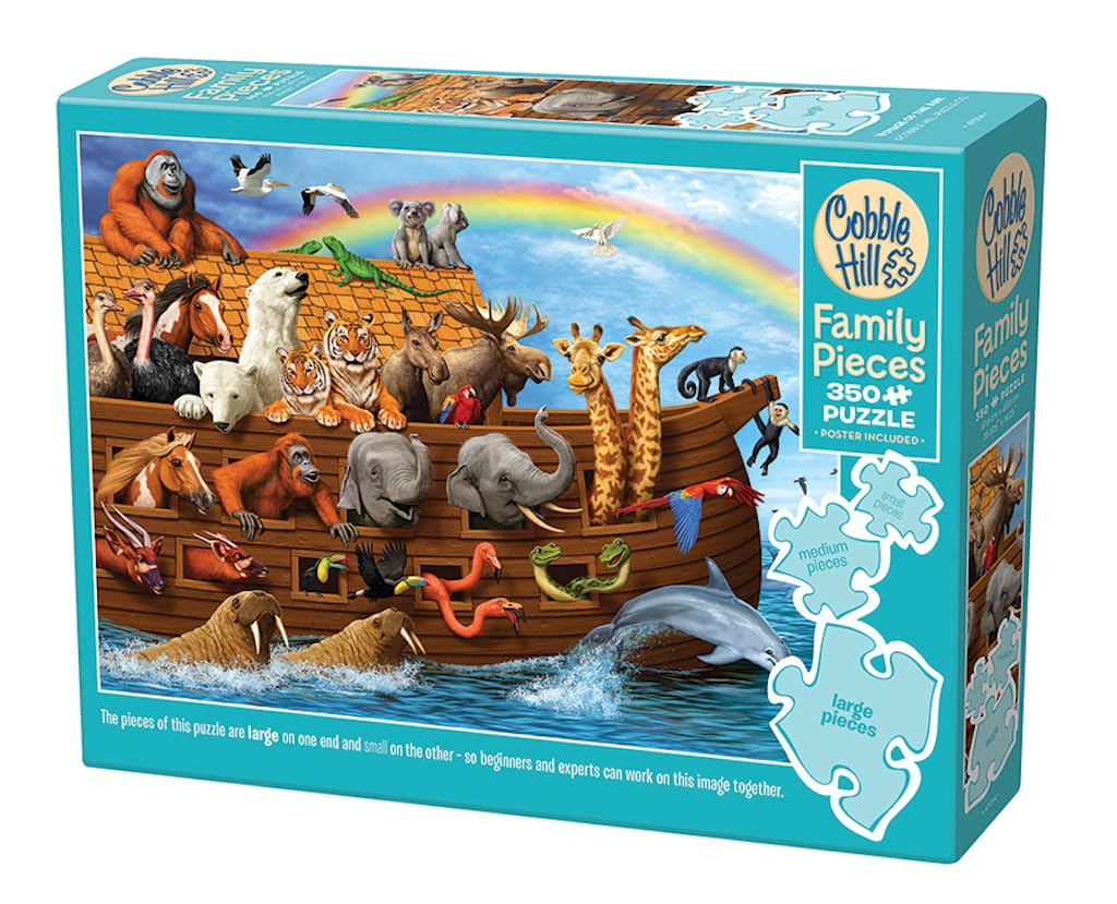 Cobble Hill 350 Piece Jigsaw Puzzle - Voyage of The Ark - Sample Poster Included