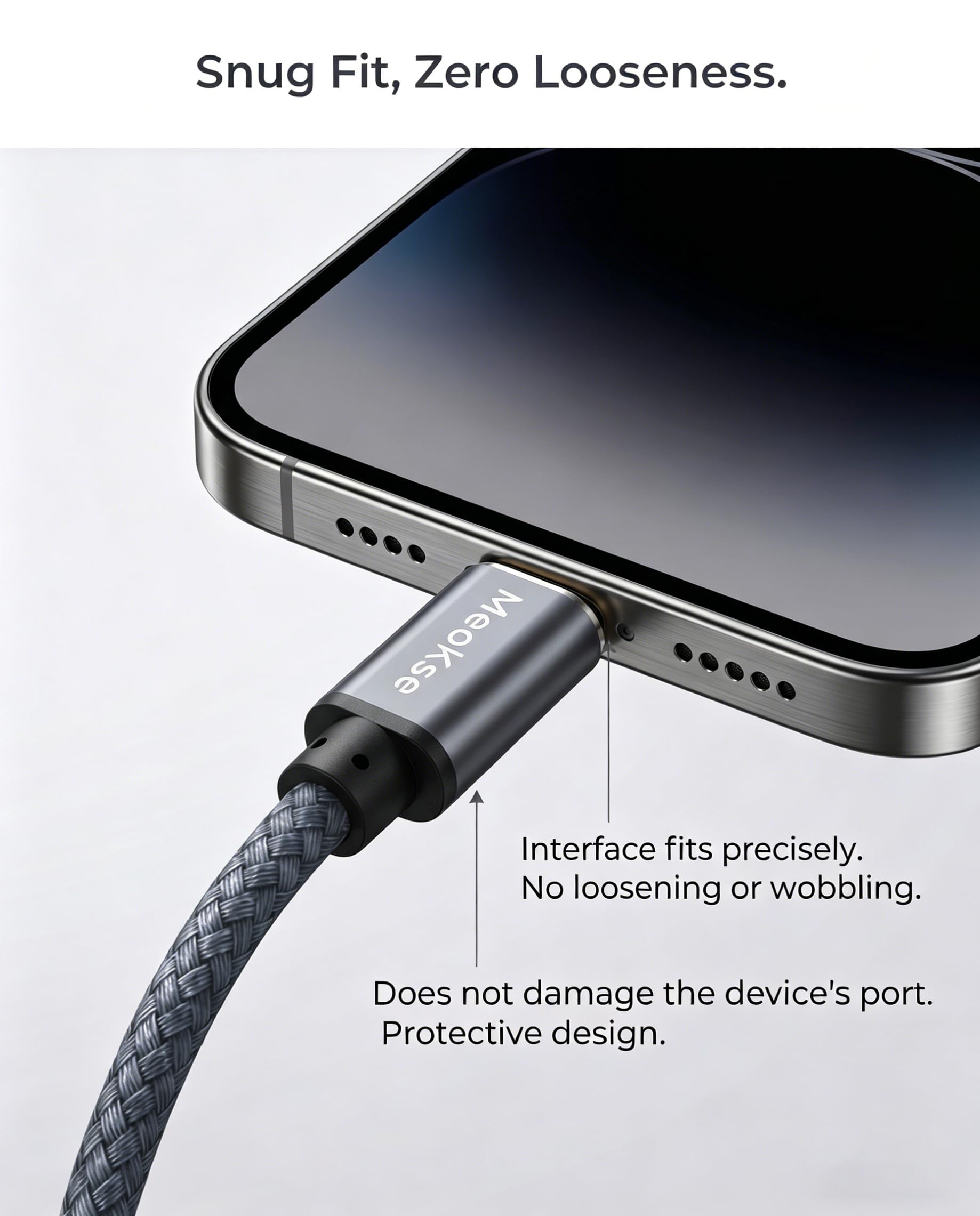Meokse Cavo USB tipo C da 20 m, cavo di ricarica intrecciato da USB A a USB C 3A compatibile con Samsung Galaxy S10 S9 S8 Plus, Note 9 8, A11 A20 A51, LG G6 G7 V30 V35, Moto Z2 Z3, USB C Charger 6M