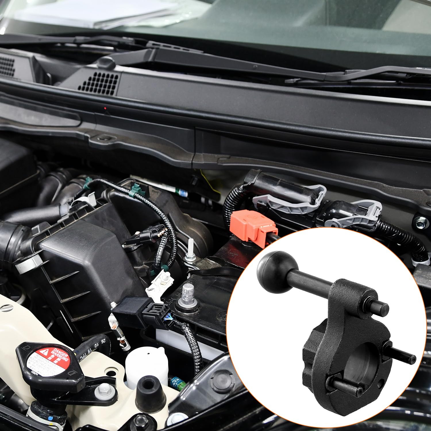 QWORK® Herramienta di Bloccaggio dell'albero Motore, Compatibile con 1.6/2.0TDI