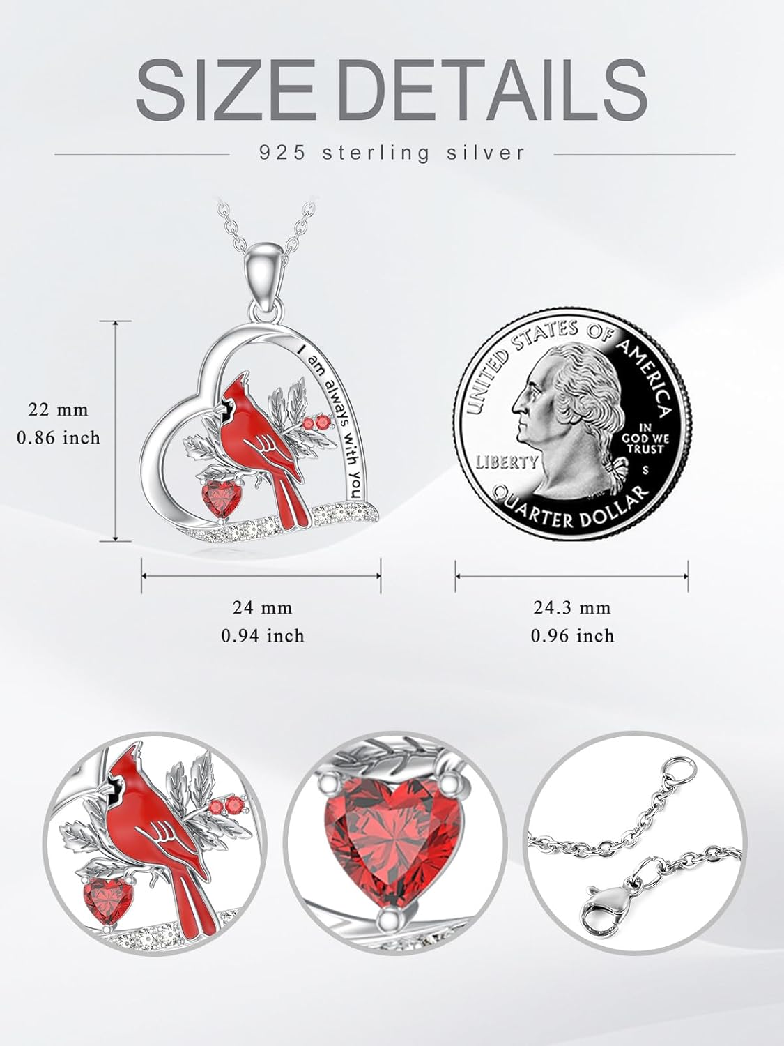 Dorunmo Black Cat/Raven/Elephant/Duck/Penguin Necklaces 925 Sterling Silver Heart Animal Pendant Cute Animal Jewelry Gifts for Women - Image 4