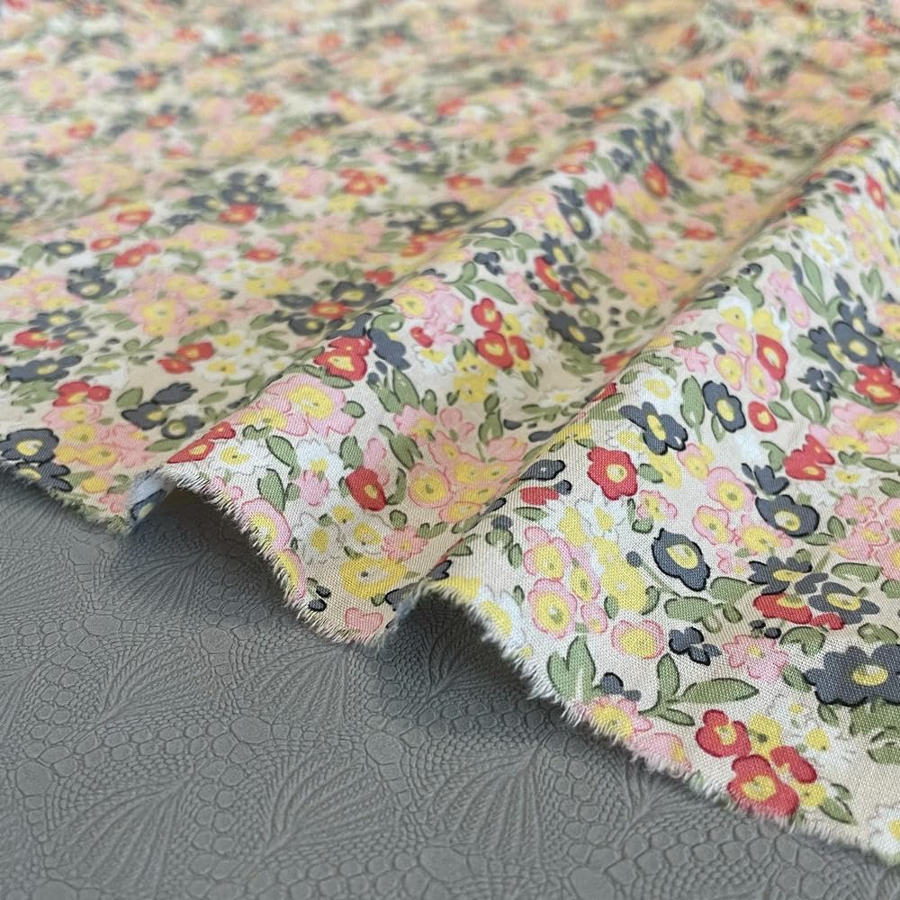 145 × 50 cm bawełniana tkanina z duszpasterskim kwiatowym wzorem dla dzieci, do szycia ubrań i spódnic, DIY, ręcznie robiona patchwork