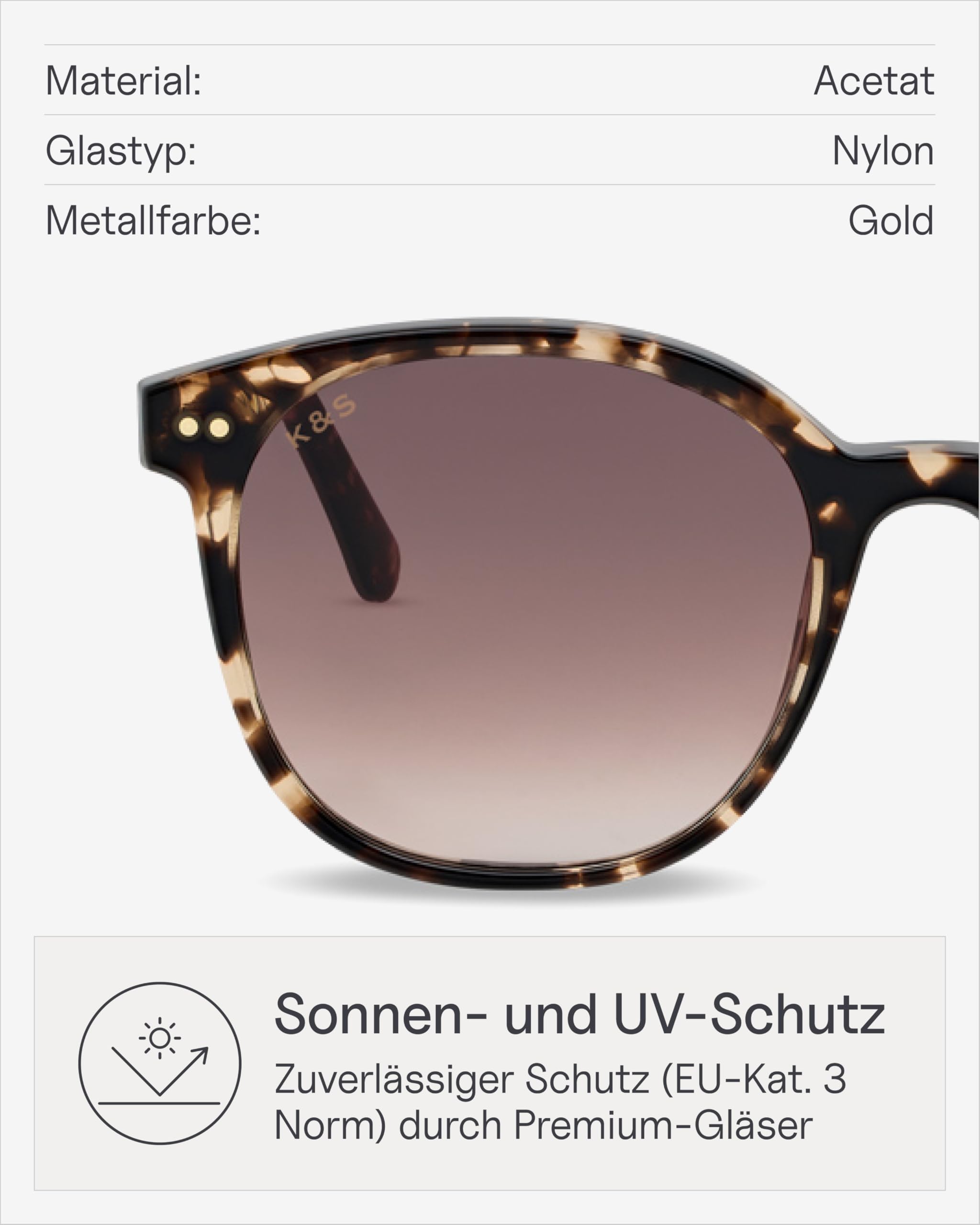 Kapten & Son Sonnenbrille Nairobi & Nairobi Small | Sonnenbrille Damen & Herren mit Sonnen- und UV-Schutz | Stylische, runde Gläserform | Unisex Sunglasses