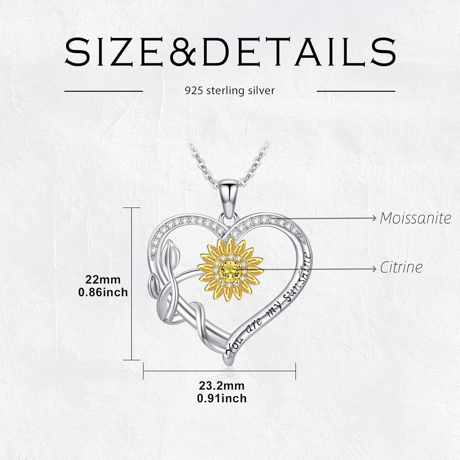 Sunflower/Lotus Flower Pendant Necklace for Women 925 Sterling Silver Dainty Sunflower/Lotus Flower Necklaces Birthday Mothers Day Jewelry Gifts for Her - Image 4