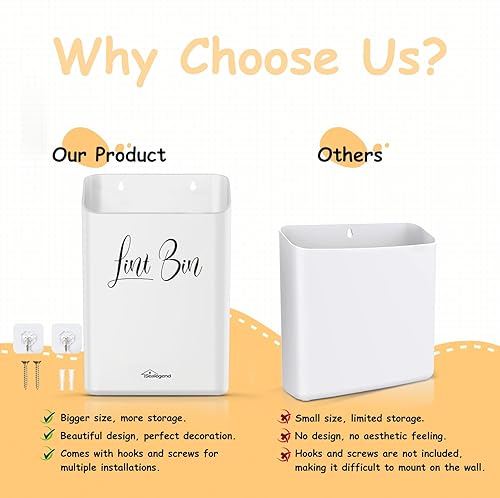 Miniatura 2 de Sealegend Cubo de pelusa magnético para secadora para cuarto de lavado