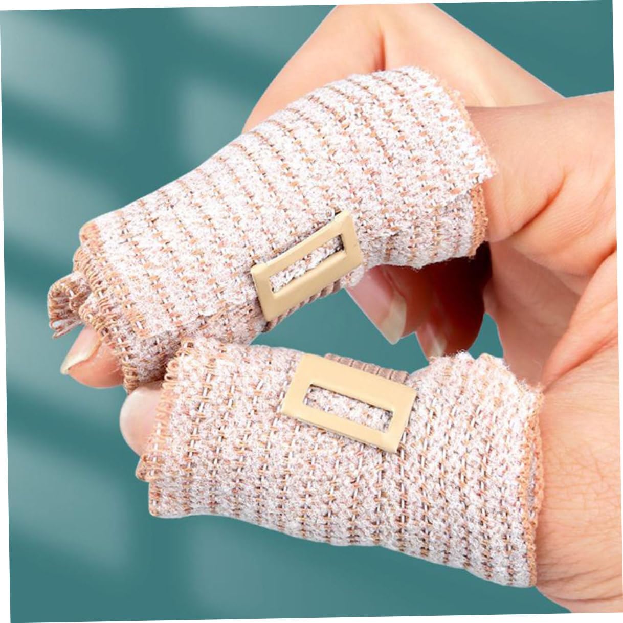 2 Rolls Elastic Compression Wrap Breathable Flexible Bandages for Sports Sprains Injuries Wrist Ankle Support