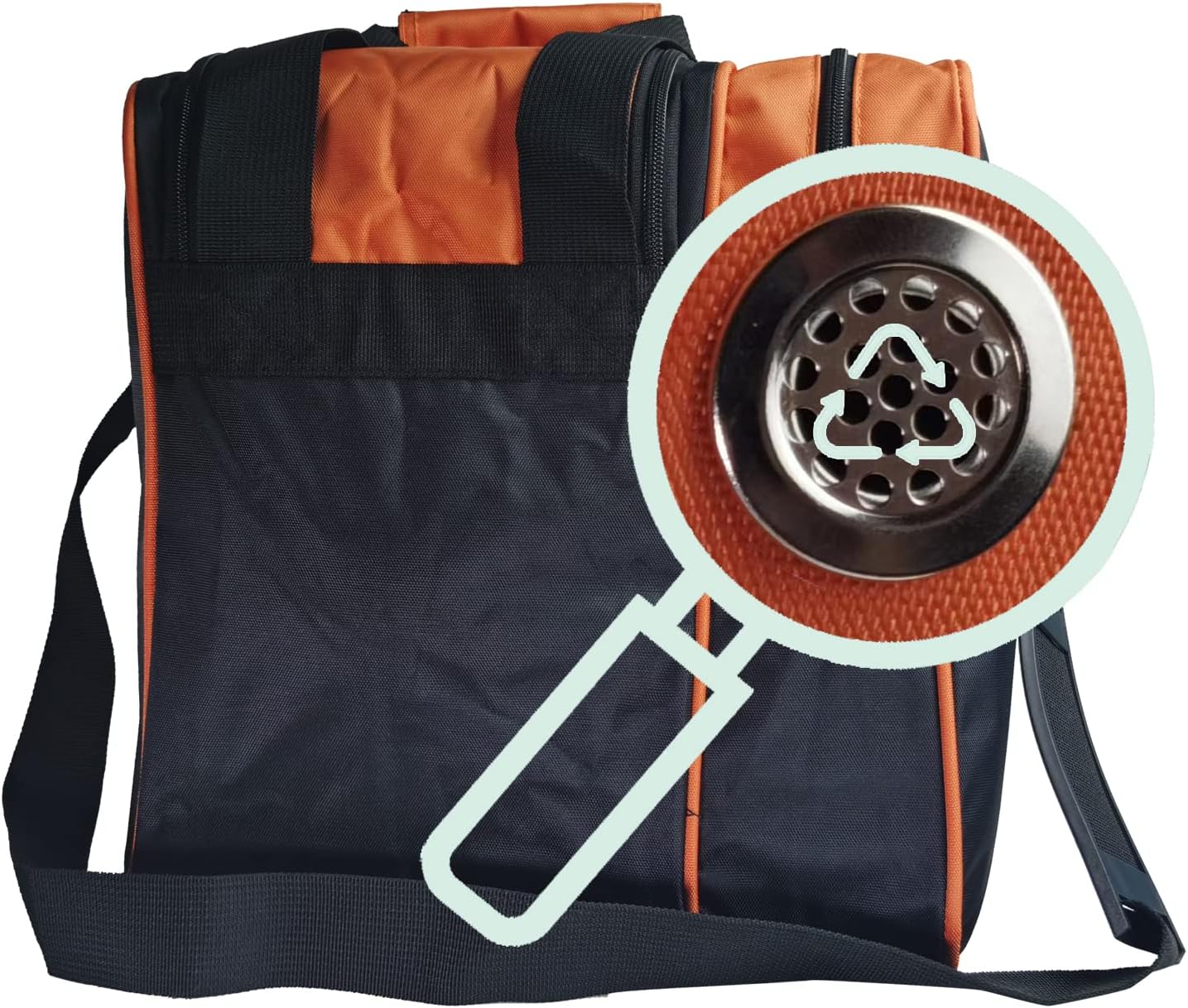 BALIKEN Single Bowling Ball Bag with Padded Ball Holder, The Bowling Bag Fits 1 Bowling Balls & Pair of Men Shoes in Size 13