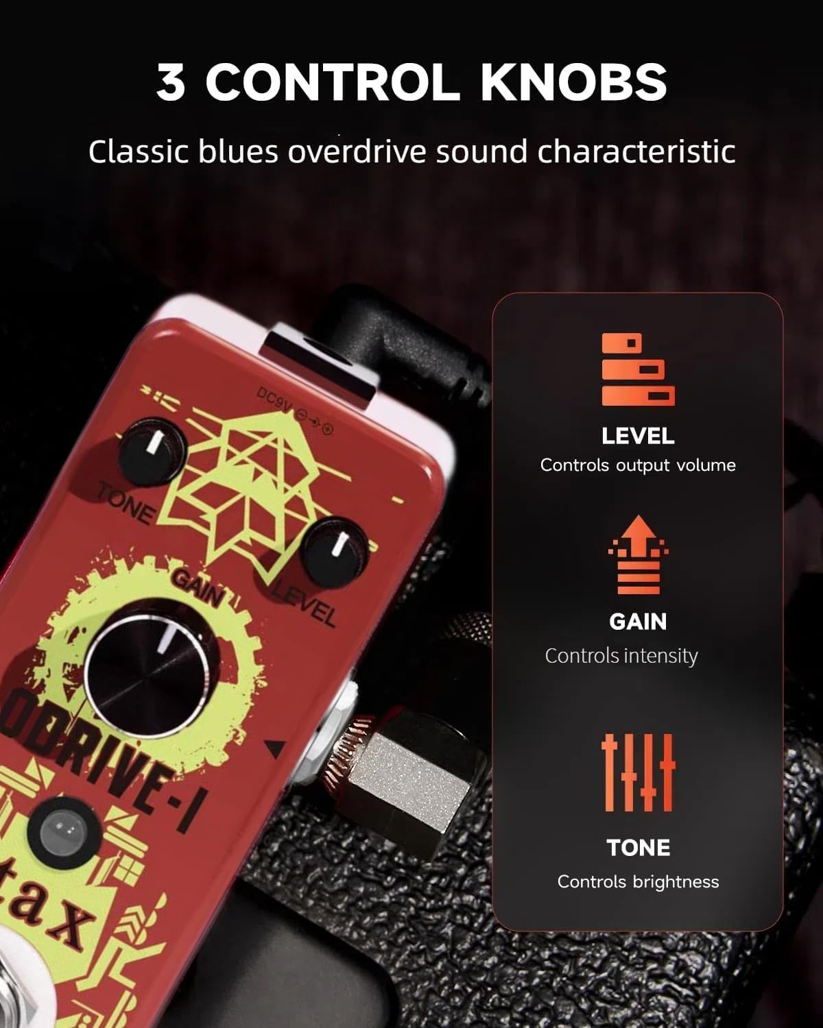Stax Blues Guitar Pedals, Overdrive Guitar Effect Pedal, Classic Overdrive Accessories Pedals