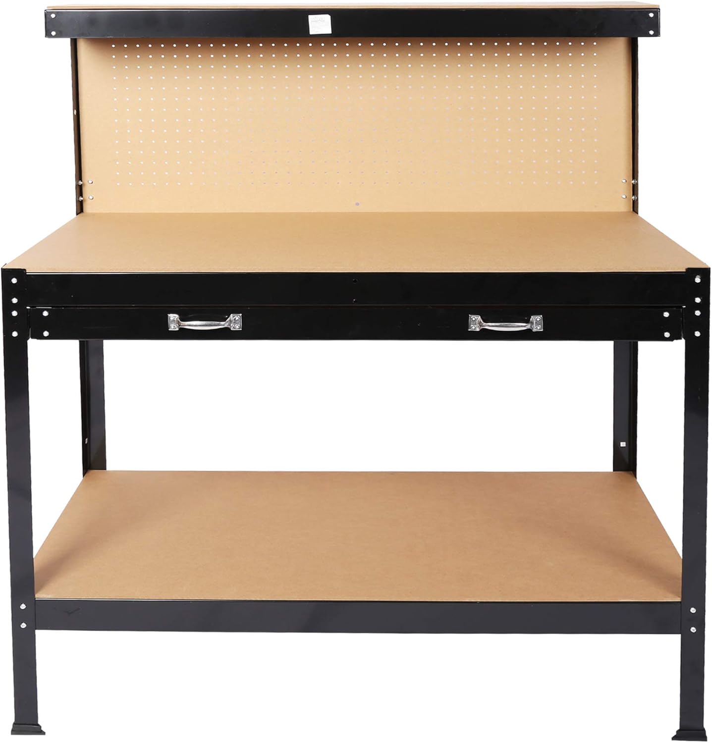 Workbench with Pegboard, Multipurpose Tool Organizers and