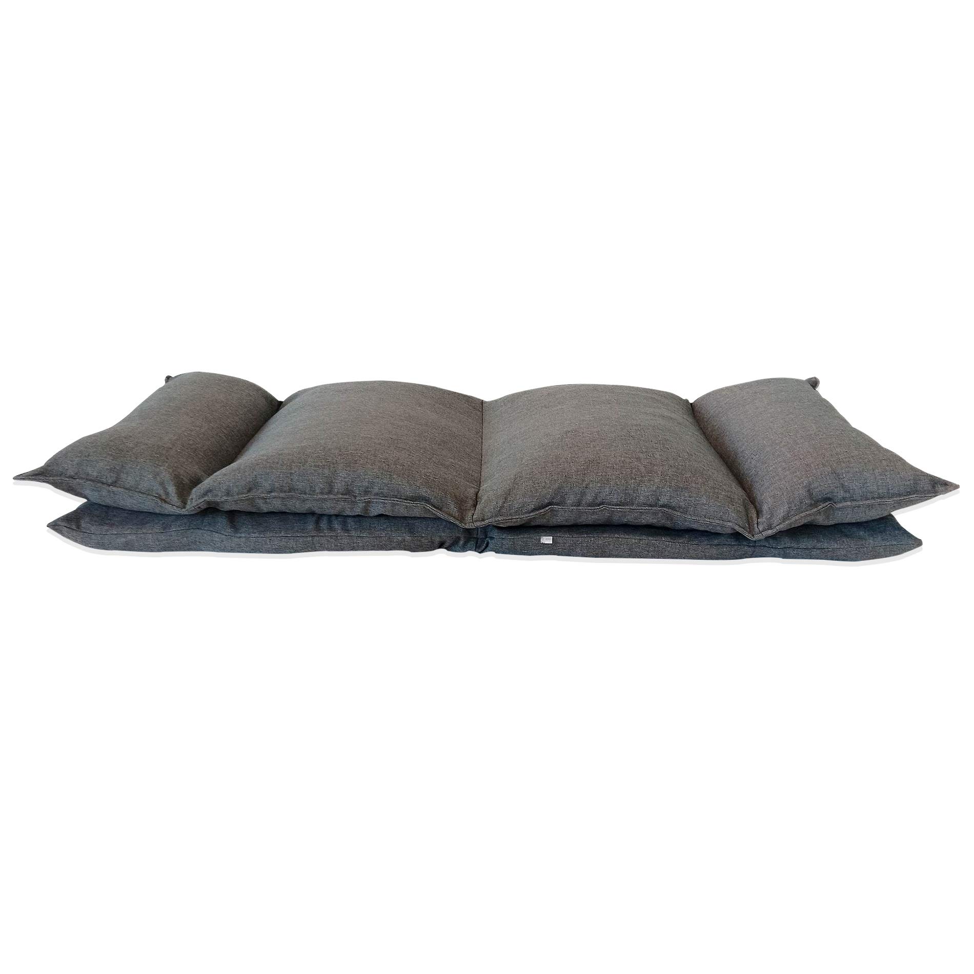 Rebecca Mobili Sitzkissen, Thaikissen fr Meditation Yoga, Meditationskissen, Hellgrau, Metall Polyester, Wohnzimmer Terrasse - Maße: 70 x 56 x 70 cm (HxLxB) - Art. RE6193