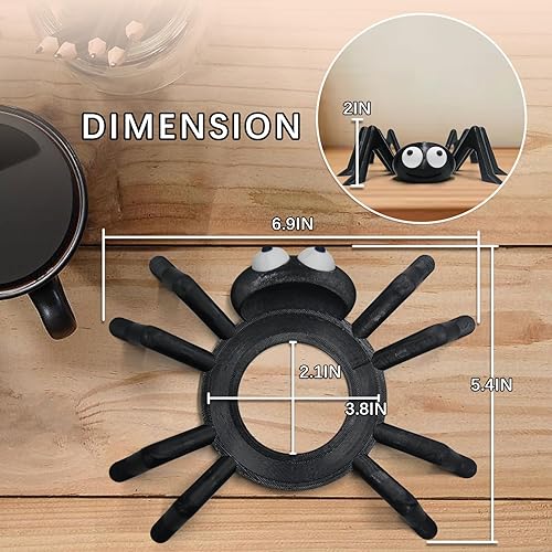 Miniatura 5 de SKEDC Soporte de Echo Dot de araña para Echo Dot 4ª/5ª generación, soporte de Echo Dot impreso en 3D, soporte de eco de altavoz inteligente, Negro #1