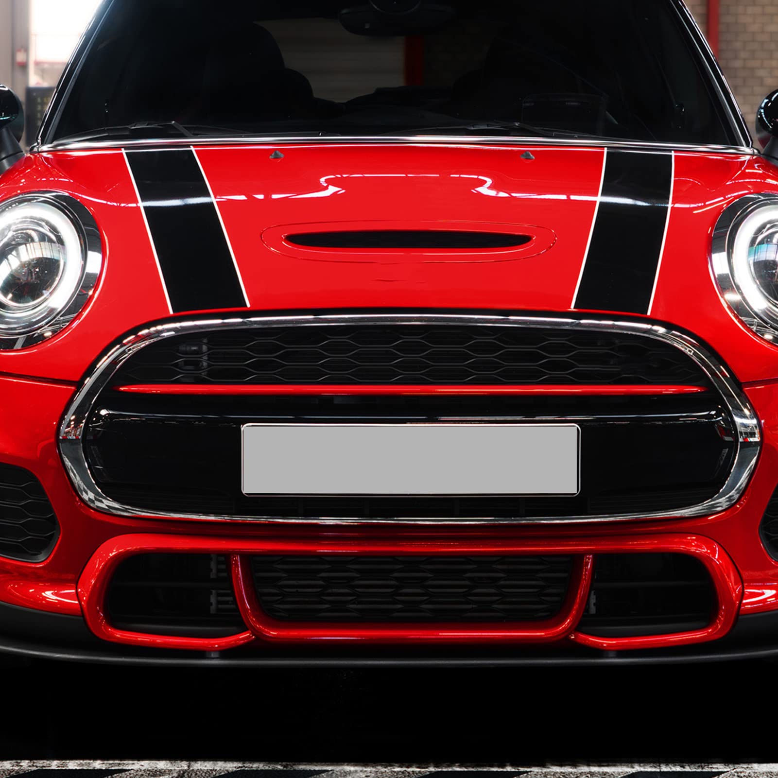 Copriparaurti Anteriore Sottoscocca In ABS – 51117337791 – Per Mini Cooper F55 F56 F57 (2014-2021) – Nero – Riduce Resistenza Al Vento - 2