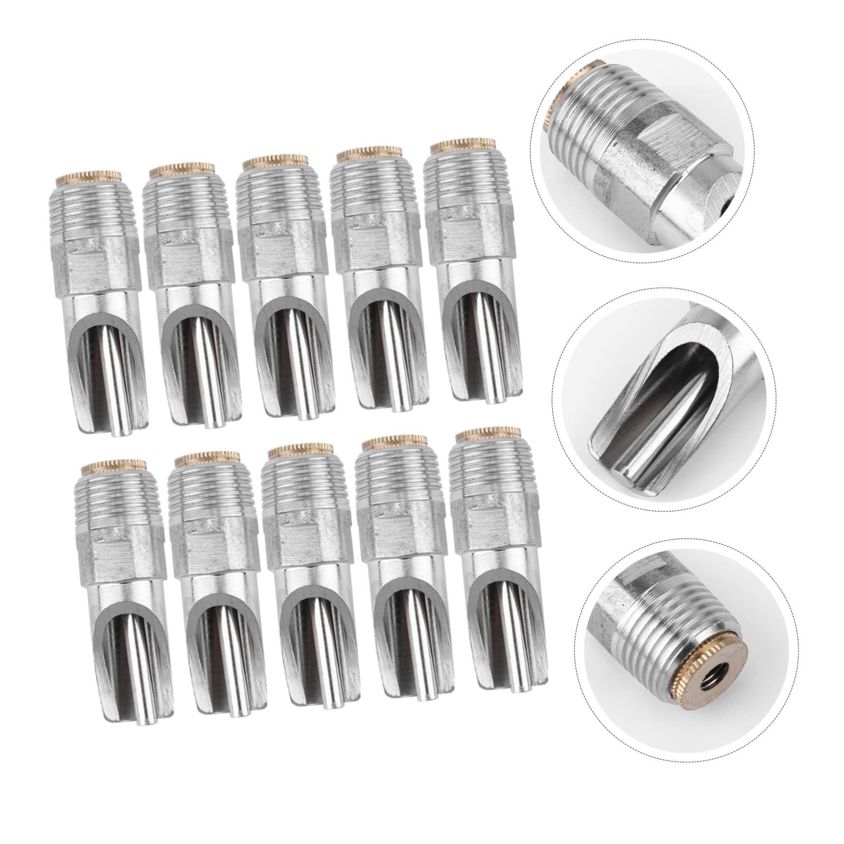 TOYANDONA Distributore Acqua Automatico per Suinetti in Acciaio Inox Resistente 10 Pezzi Capezzoli Antischizzo per Allevamento e Bestiame