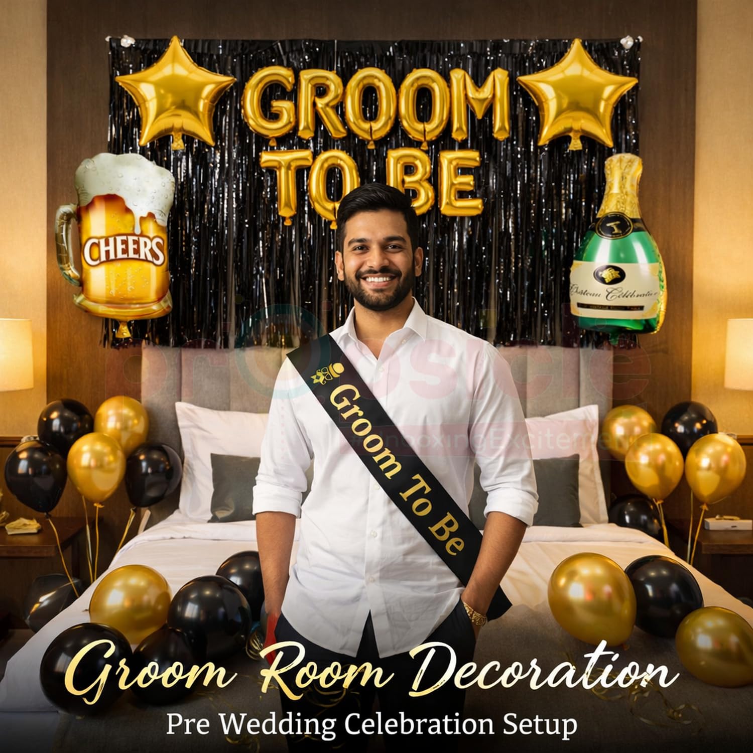 Groom to Be Party Decorations - Bachelor Party Set -5