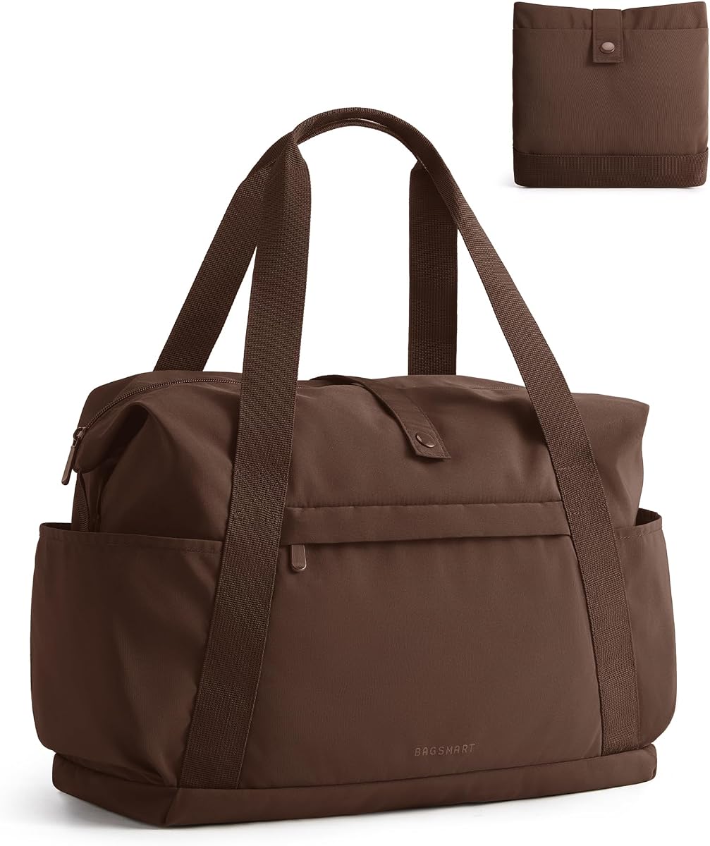 Foldable Travel Bag, 25L Personal Item Bag, Lightweight Gym Bag Carry on Bag, Duffle Bag for Travel Weekender Overnight Bag, Water Resistant
