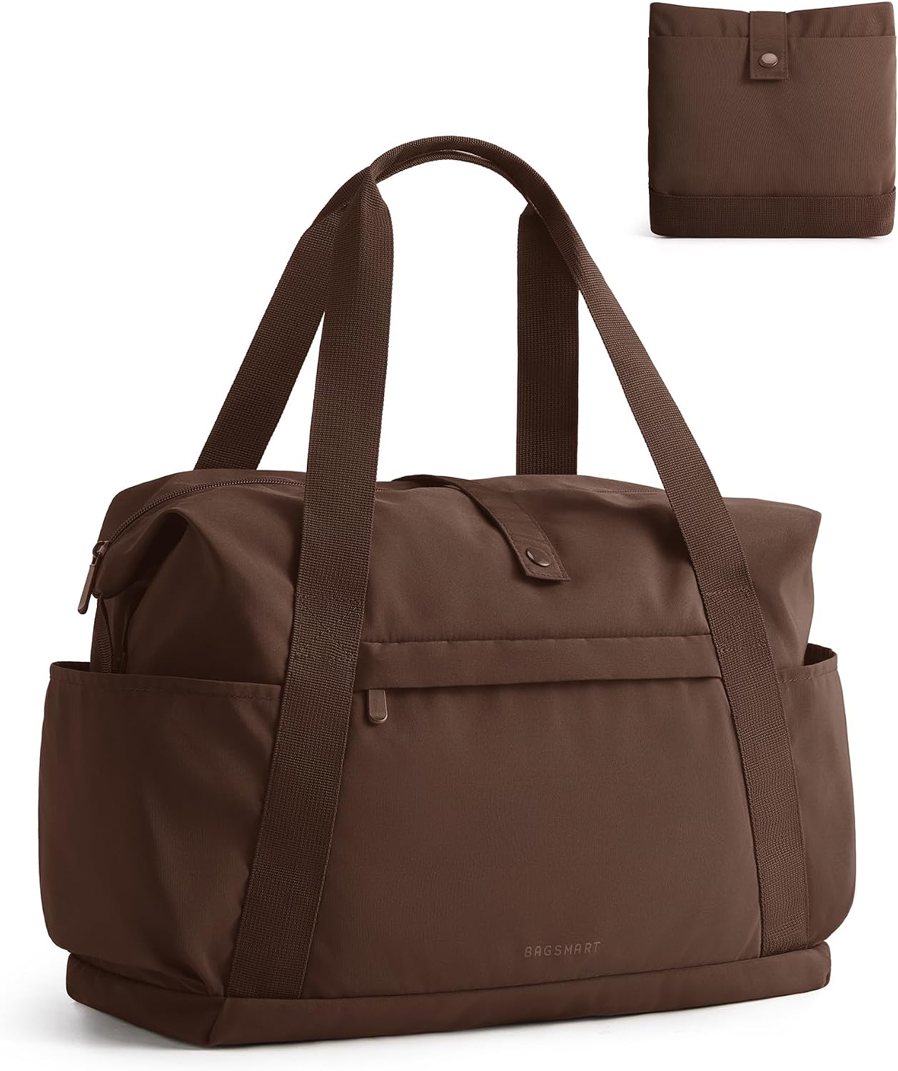 BAGSMART Foldable Travel Bag, 25L Personal Item Bag, Lightweight Gym Bag Carry on Bag, Duffle Bag for Travel Weekender Overnight Bag, Water Resistant