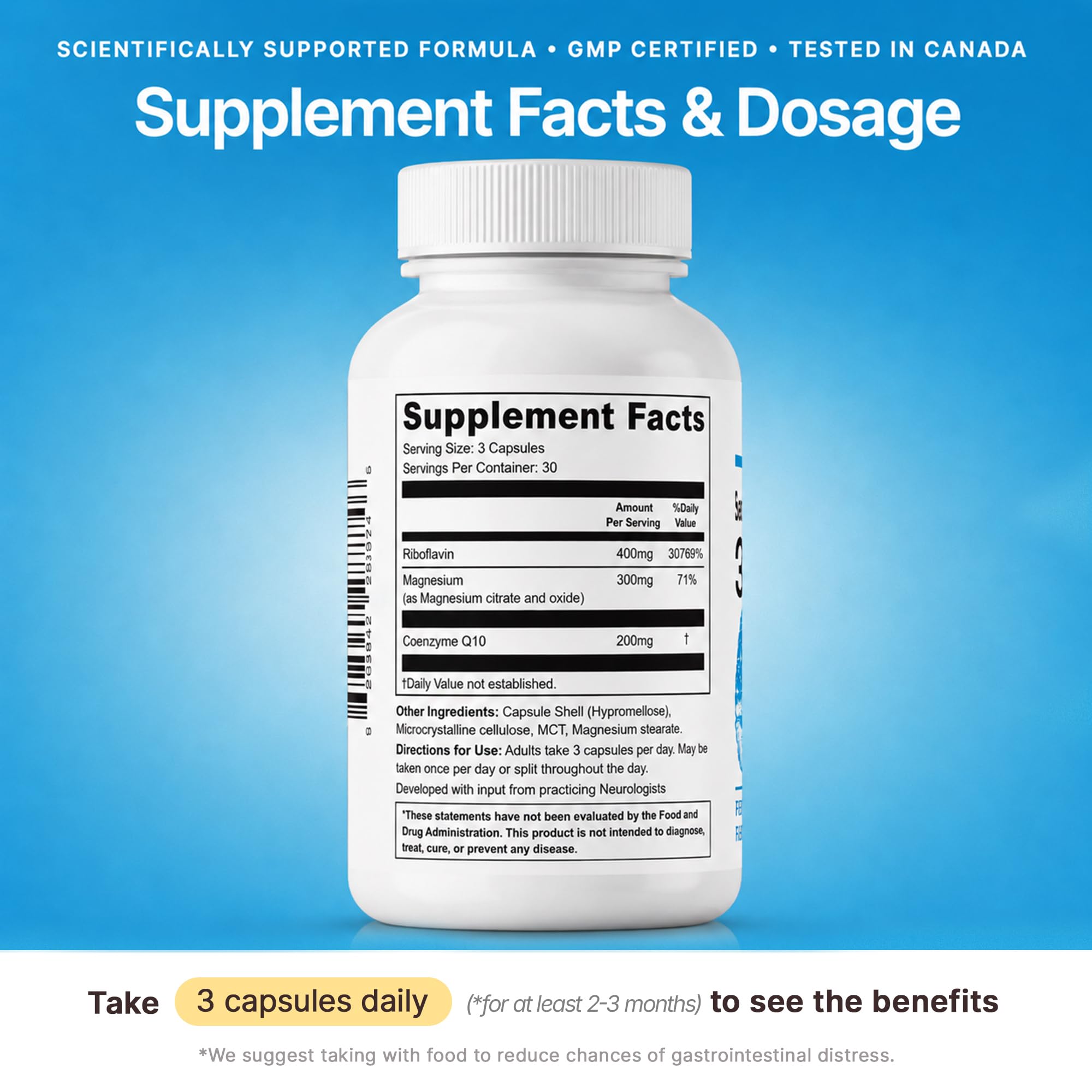 3graine Dietary Migraine Support Supplement- Drug-Free — Amazon image 2