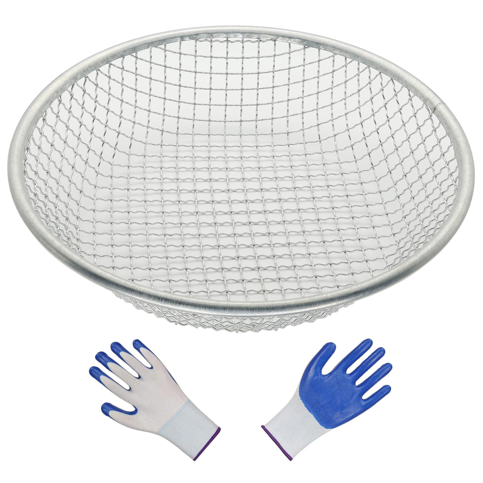 Gardening Sand Soil Compost Sifter, Sieve for Sand Rocks Dirt Compost, for 5 Gallon Bucket (3/8 Inch)