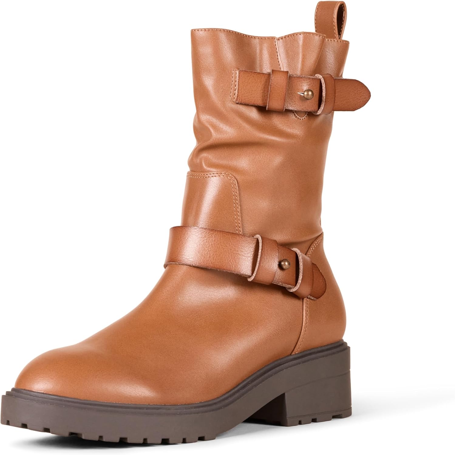 Amazon Essentials Women's Mid Calf Cropped Biker Boots
