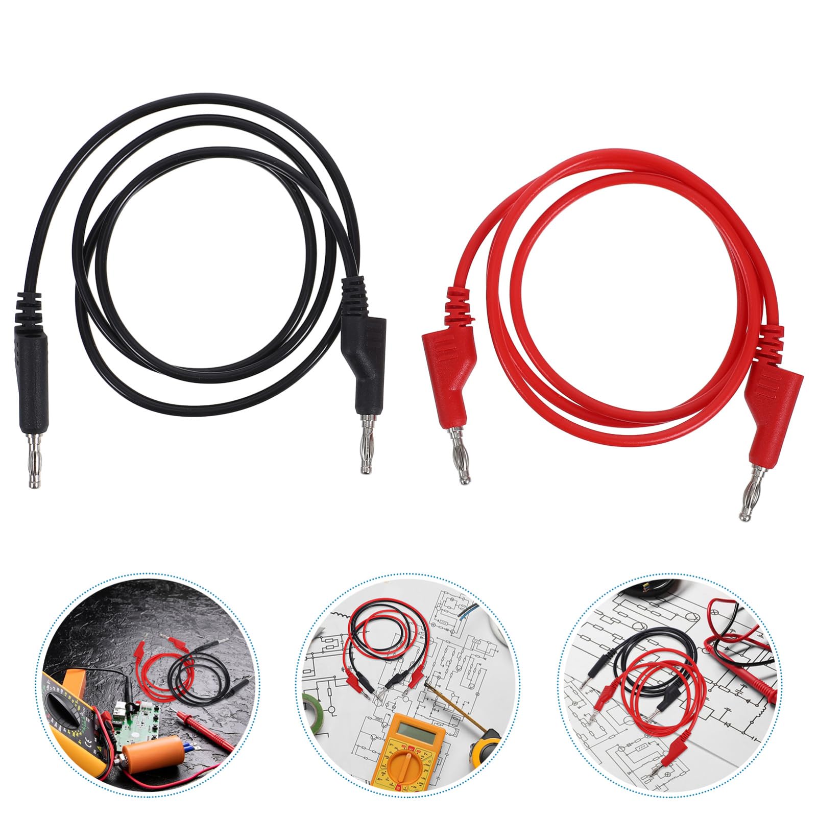 10pezzi Cavo Di Test Banana Plug Da Cavi Flessibili Per Multimetro Misurazioni Elettriche Stabili e Affidabili Per Applicazioni Di Test Elettrici Laboratorio