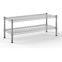 14" Deep x 36" Wide x 14" Height Wire Shelving Kit | 2-Tier | NSF Commercial Storage Rack Unit
