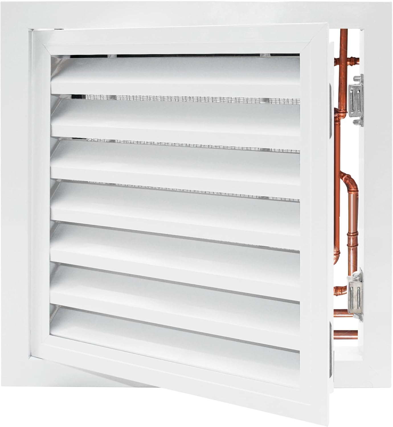 14 x 14 Inch Access Panel for Drywall, Access Panel with Vent, Plumbing Access Panel with Magnetic Opening and Closing, Wall Access Panel for Drywall, Ceiling, Plumbing, Electrical and Attic White 14"×14"