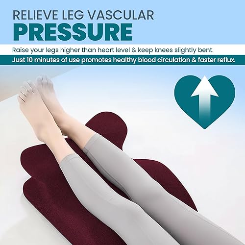 Miniatura 7 de Almohada de cuña de espuma viscoelástica para adultos, almohada ergonómica de lectura y cuña de cama para dormir, soporte de espalda, reflujo ácido