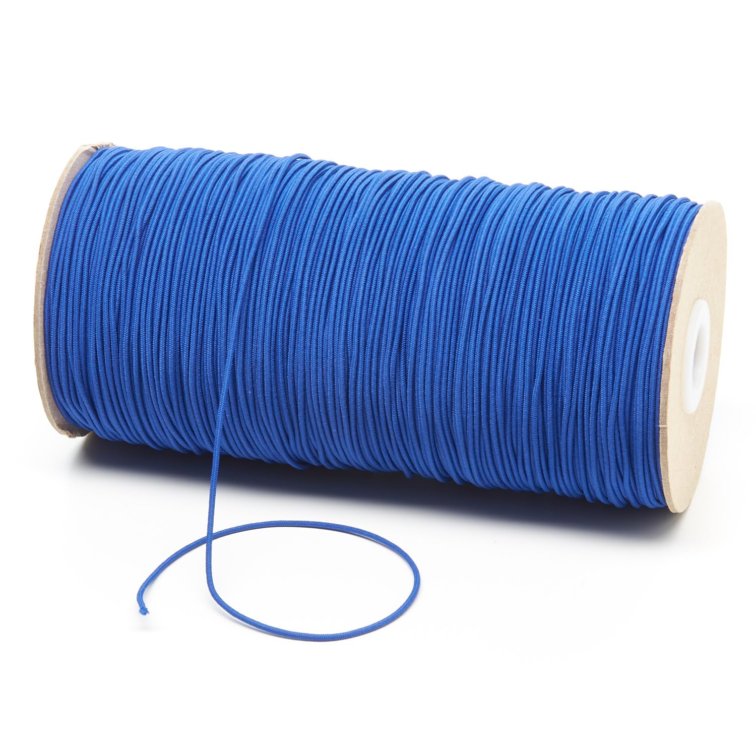 1.5mm Thin Fine Round Elastic Cord for Sewing DIY, Arts & Crafts, Beading, Haberdashery & Clothing Accessory Premium Quality Made in UK (Royal Blue, 300 Metres on a Roll)