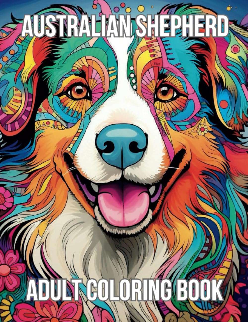 Australian Shepherd: Adult Coloring Book