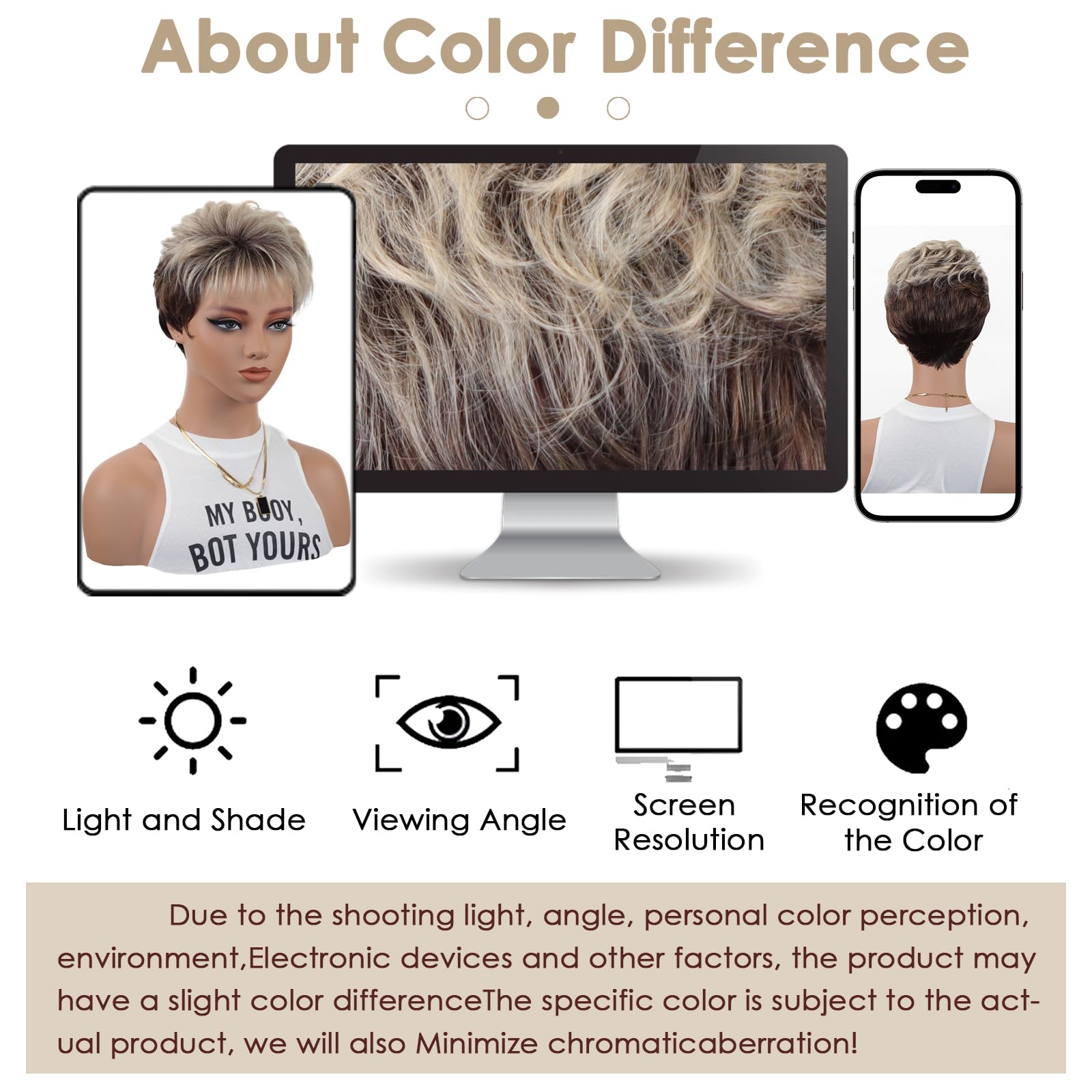 XIUFAXIRUSI Synthetic Wig for Women with Adjustable Breathable Cap