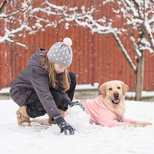 Miniatura 7 de Abrigo de invierno con capucha para perros grandes y medianos, suéter de 4 patas, abrigo cálido con capucha para perro, abrigo de forro polar con