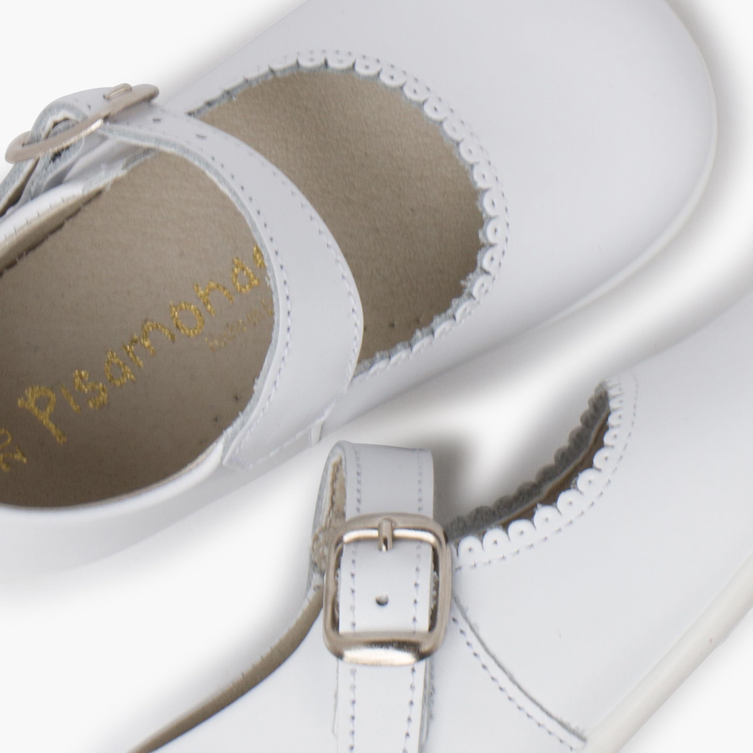 Pisamonas Scarpe Primi Passi Bambina Pelle Fibbia