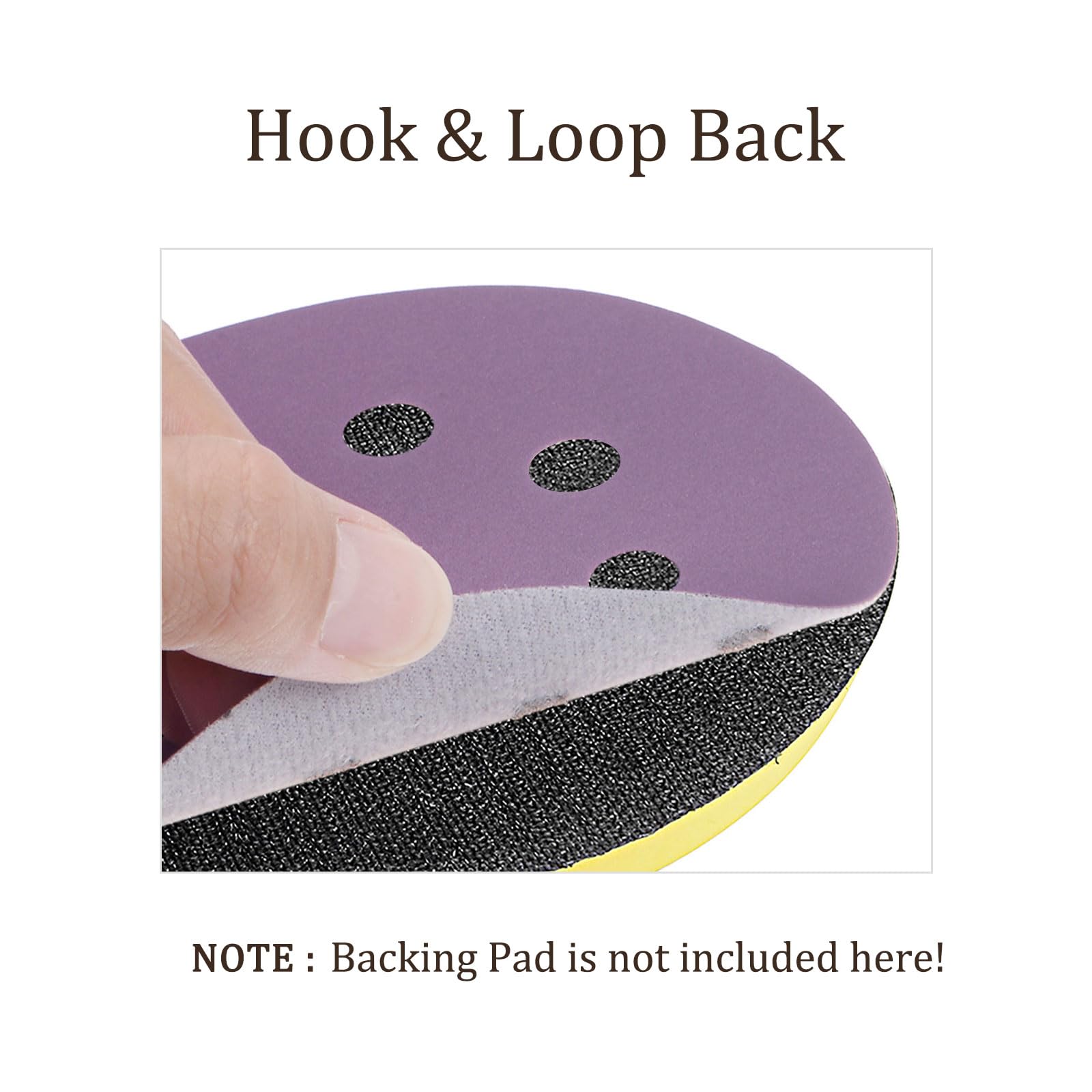 Kozelo 5pcs Premium Sanding Discs Hook and Loop Backing - Image 4