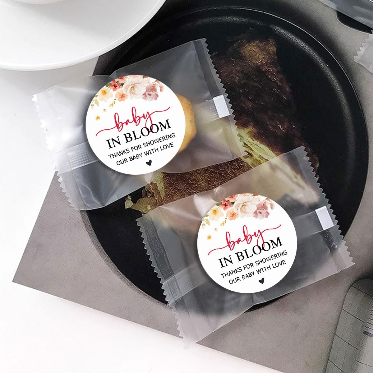 120 x Baby in Bloom Thank You Stickers – Floral Baby Shower Favor Labels – Round Gift Tags and Stickers for Baby Shower Decorations – Baby Shower Favor Tags – 1.6 Inch - Image 7