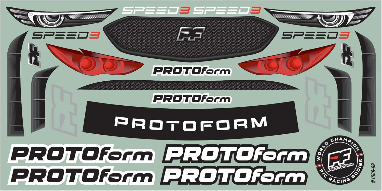 PROTOform 1/10 Speed3 Clear Body for 190mm FWD TC, PRM158925