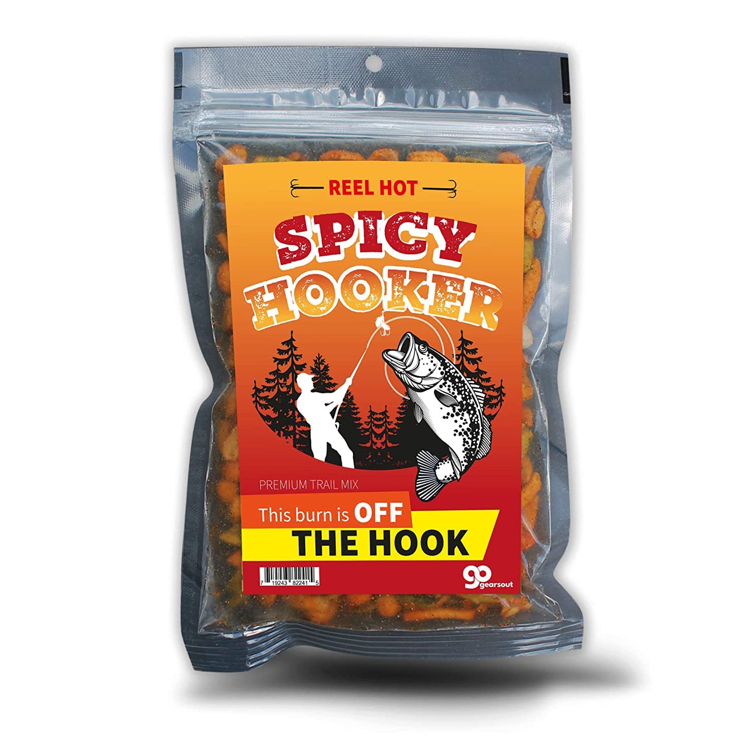 Spicy Hooker Trail Mix - Funny Snack Gifts for Fishermen - Fun Fishing Gift for Adults Mens Stocking Stuffers, Outdoorsmen Gift Ideas Made in the USA