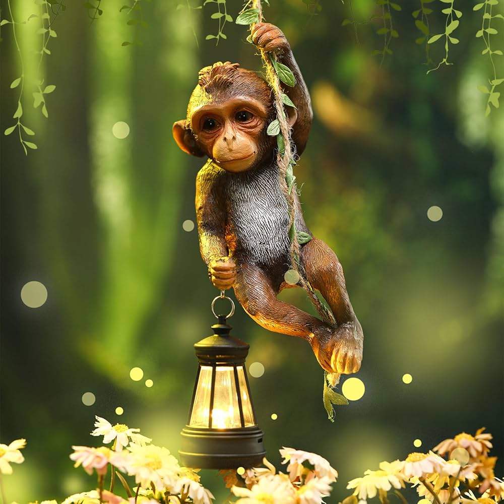 NATURAL MONKEYS 木製ランタンアクセサリー　さるぼっくりー 015fa21263bad85d1246757fd44802