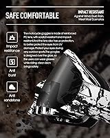 Vista 3 de Dirt Bike Goggles Motorcycle Gear ATV Riding Motocross Dirtbike 4-Wheeler Accessories Ski Fit Over The Glasses